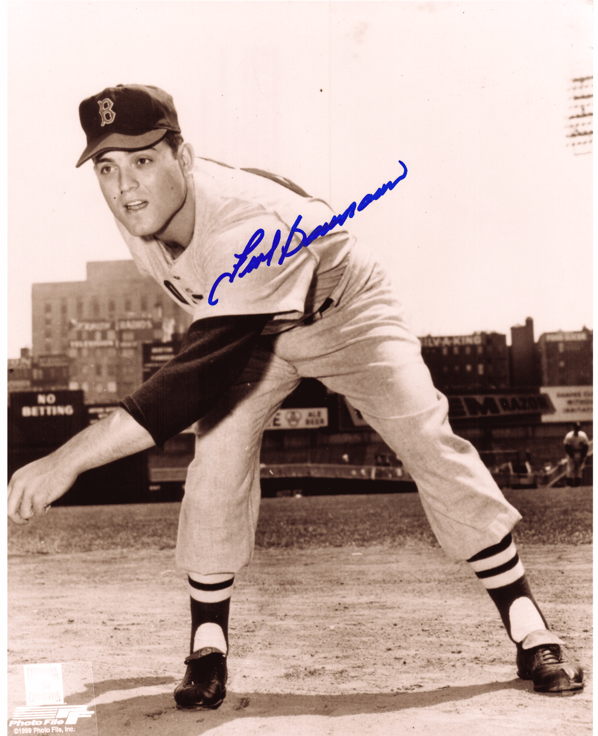AUTOGRAPHED SIGNED photo FRANK BAUMANN Boston Red Sox