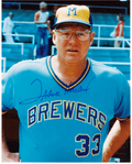 AUTOGRAPHED FRANK HOWARD 8x10 Milwaukee Brewers Photo
