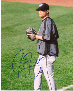 SIGNED photo JASON FRASOR #1 Toronto Blue Jays