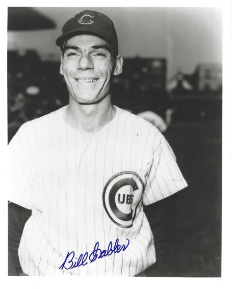 Autographed BILL GABLER 8X10 CHICAGO CUBS photo