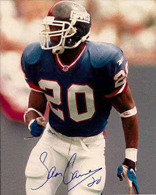 Autographed SAM GARNES 8x10 New York Giants photo