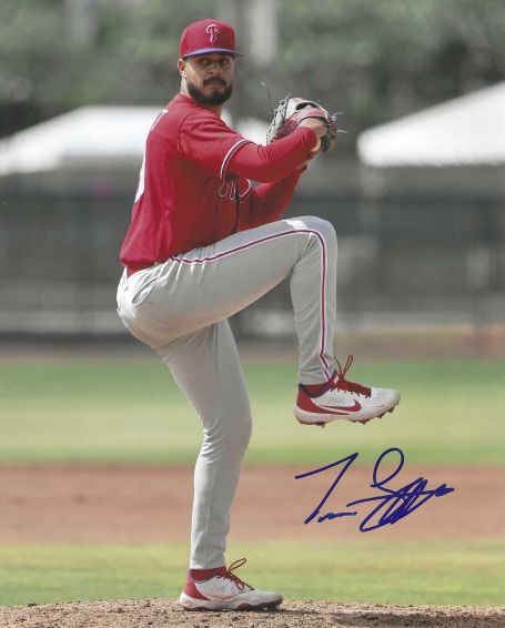 AUTOGRAPHED TRISTAN GARNETT 8x10 Philadelphia Phillies Photo