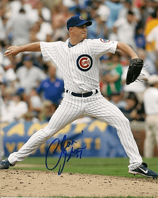 AUTOGRAPHED CHAD GAUDIN Chicago Cubs Photo