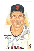 Autographed GAYLORD PERRY San Francisco Giants Perez-Steele Postcard