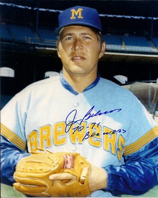 AUTOGRAPHED  photo JOHN GELNER Milwaukee Brewers