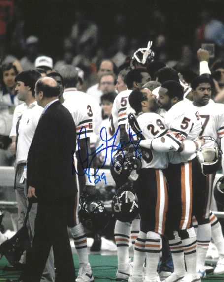 Autographed DENNIS GENTRY 8x10 Chicago Bears Photo