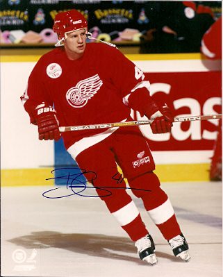 Autographed BRENT GILCHRIST Detroit Red Wings Photo