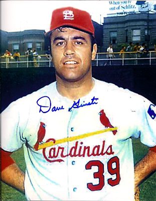 AUTOGRAPHED DAVE GIUSTI St. Louis Cardinals photo