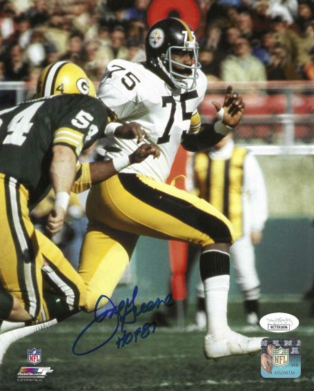 Autographed JOE GREENE 8X10 Pittsburgh Steelers Photo JSA