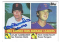 Autographed ATLEE HAMMAKER San Francisco Giants 1984 Topps Card