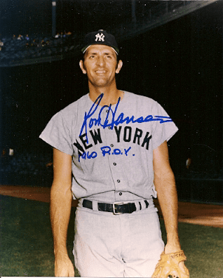 AUTOGRAPHED RON HANSEN 8x10 New York Yankees Photo