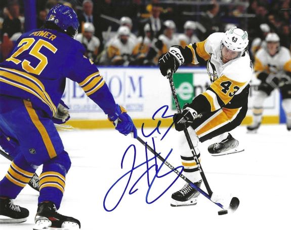 Autographed JANSEN HARKINS 8X10 Pittsburgh Penguins Photo
