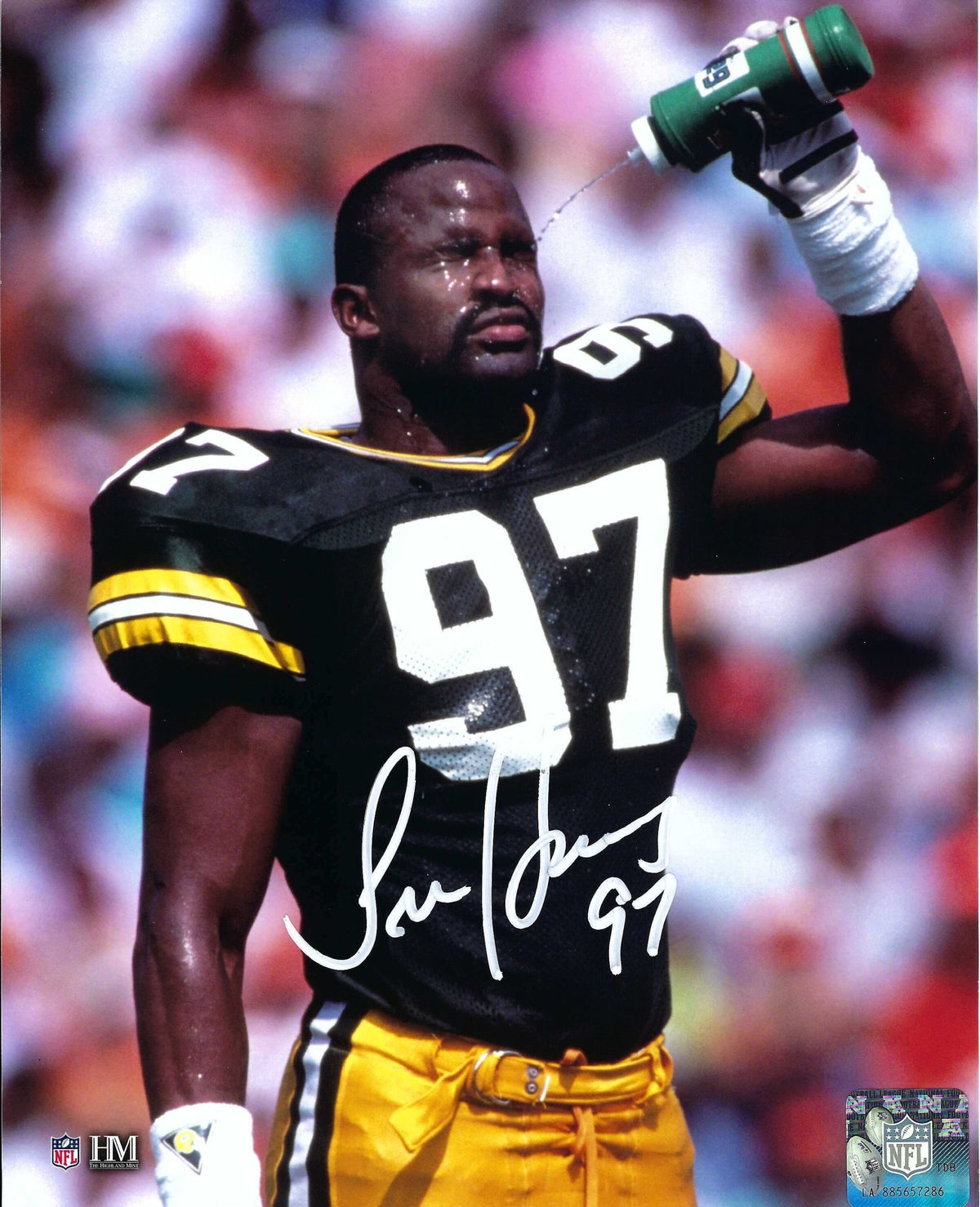Autographed Tim Harris 8X10 Green Bay Packers Photo