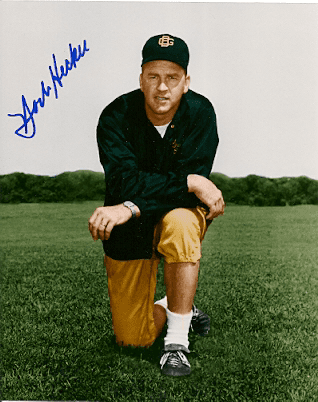 Autographed Norb HECKER Green Bay Packers Photo