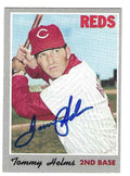 Autographed TOMMY HELMS Cincinnati Reds 1970 Topps  Card
