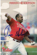 Autographed RAMON HENDERSON 2005 Phillies Post card