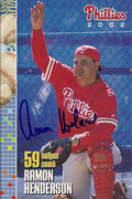 Autographed RAMON HENDERSON 2002 Phillies Post card