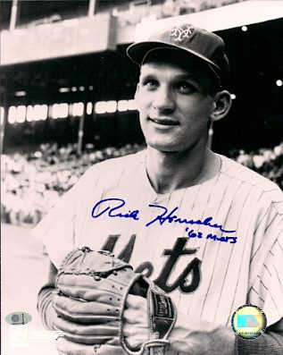 AUTOGRAPHED RICK HERRSCHER New York Mets photo