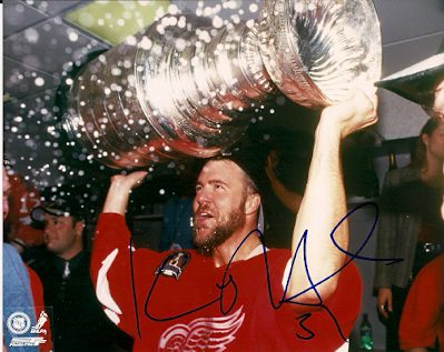 Autographed KEVIN HODSON Detroit Red Wings Photo
