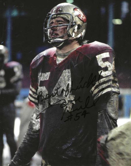 Autographed TOM HULL 8X10 San Francisco 49ers Photo