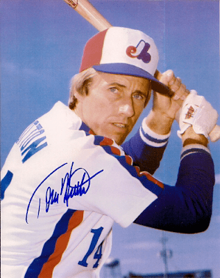 AUTOGRAPHED TOMMY HUTTON 8x10 Montreal Expos Photo