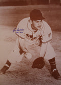 Autographed LOU BOUDREAU 11 x14 Ckeveland Indians photo