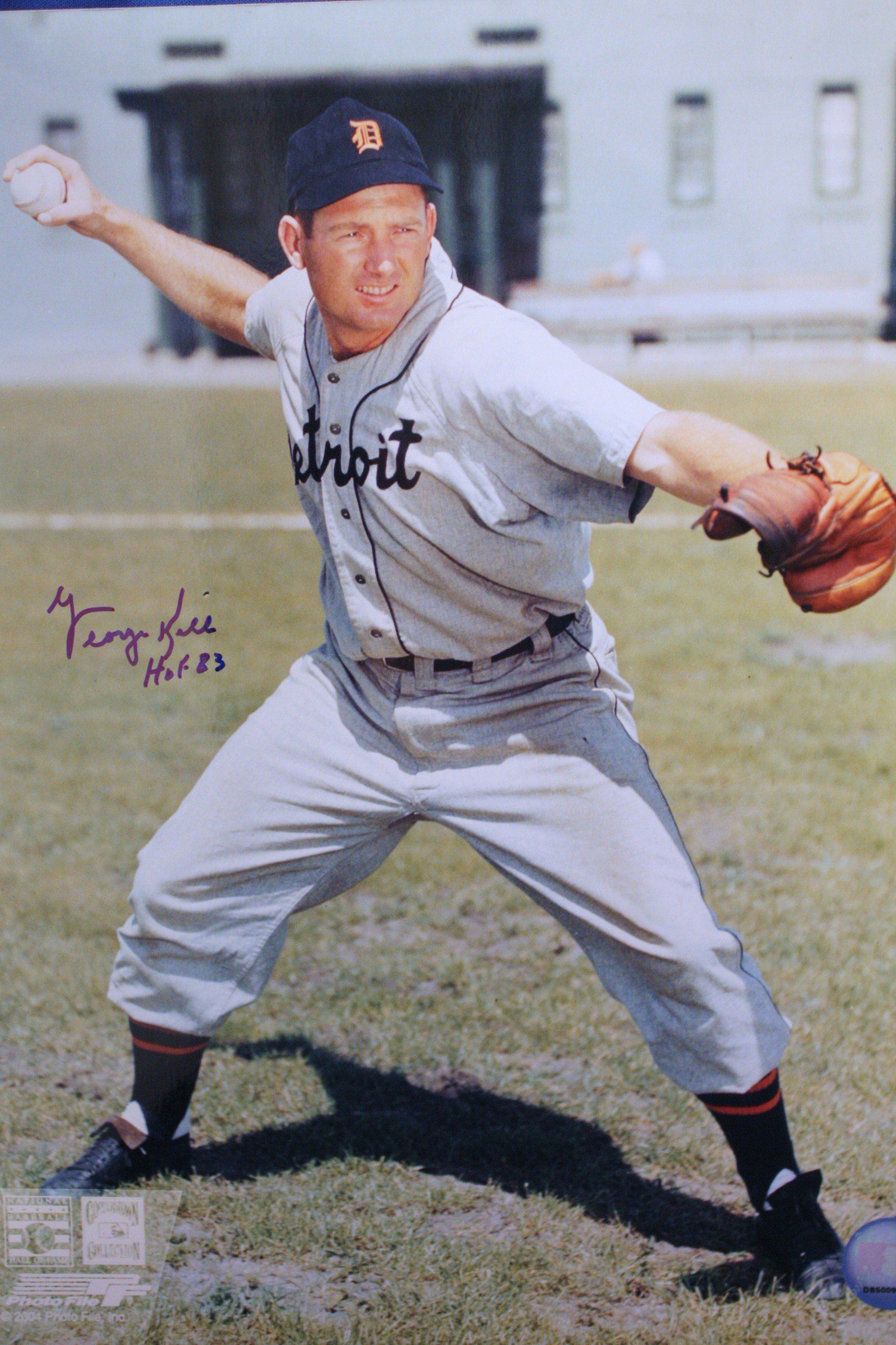 Autographed GEORGE KELL 11 X 14 Detroit Tigers photo