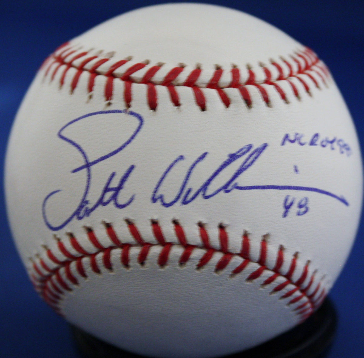 Autographed Scott Williamson "99 NL ROY" Official Rawlings MLB Baseball - COA
