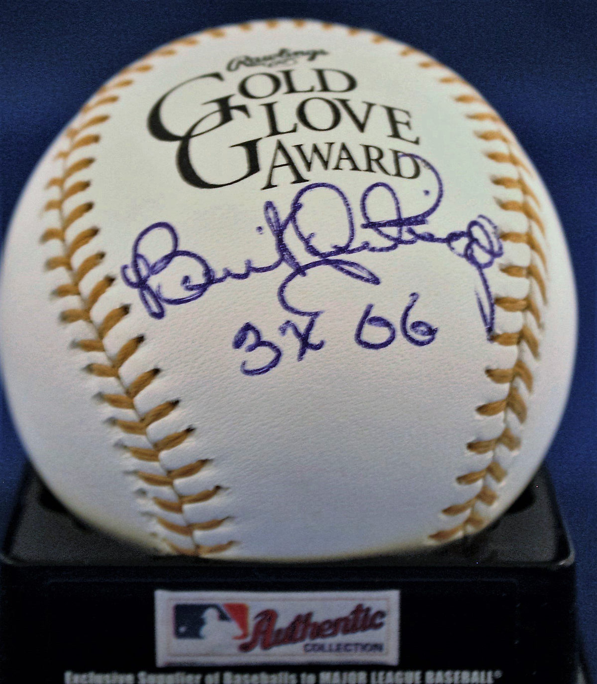 Autographed Benito Santiago Official Rawlings Gold Glove Major League Baseball