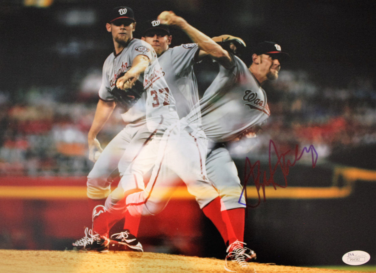 Autographed Stephen Strasburg Washington Nationals 11x14 Photo with JSA Cert