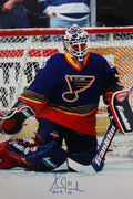 Autographed 16x20 GRANT FUHR St. Louis Blues Photo