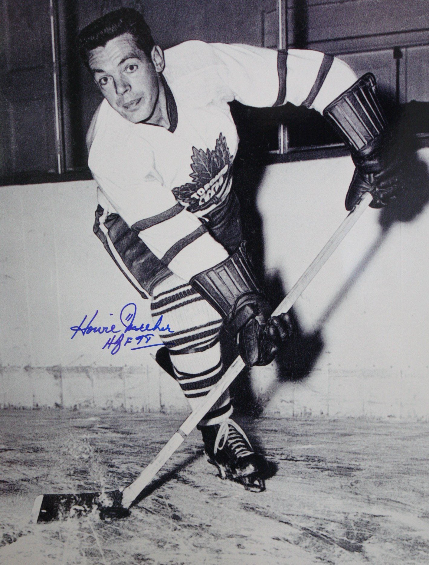 Autographed 16 x 20 HOWIE MEEKER Toronto Maple Leafs  Photo