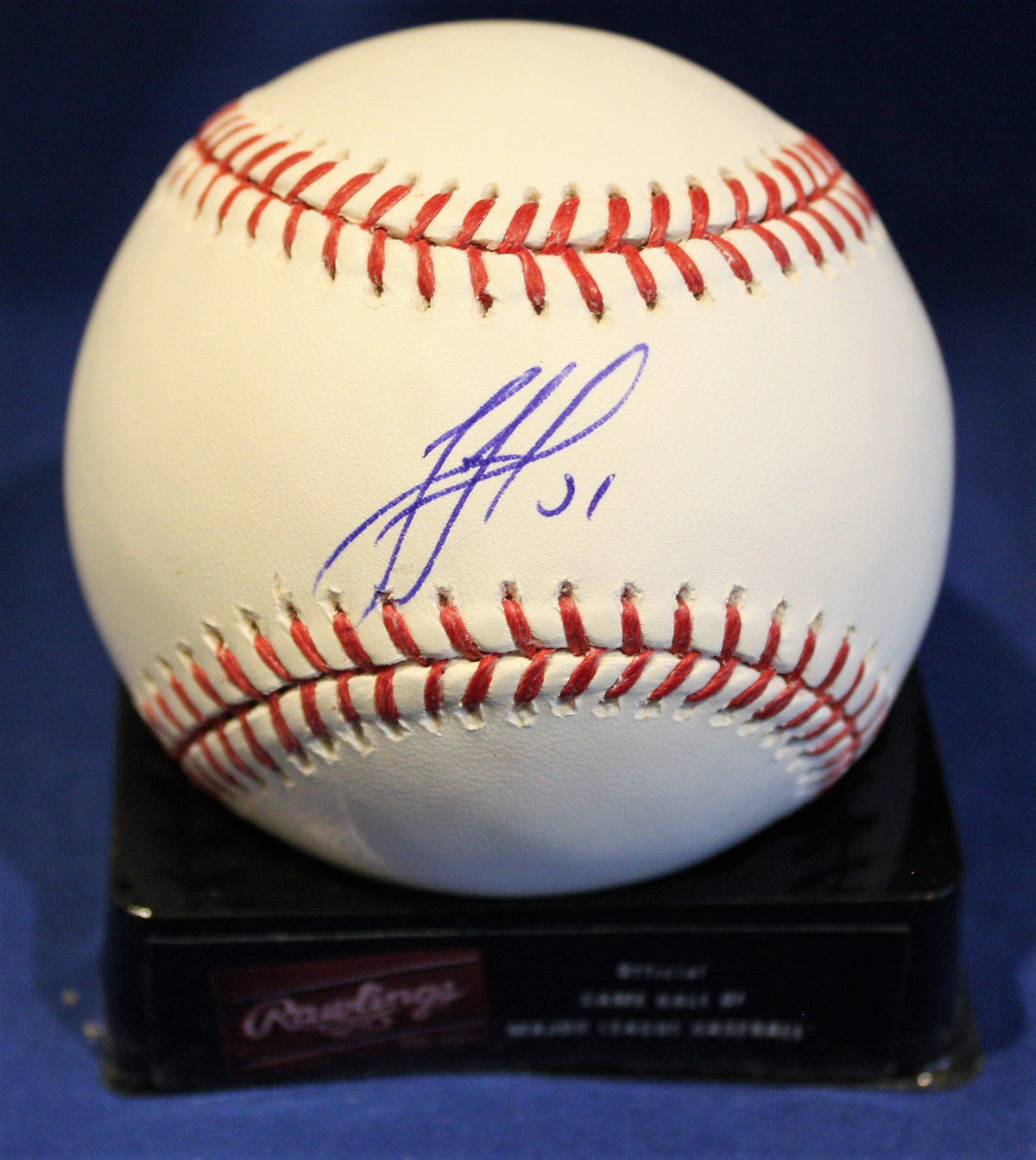 Autographed Junior Lake Official Major League Baseball