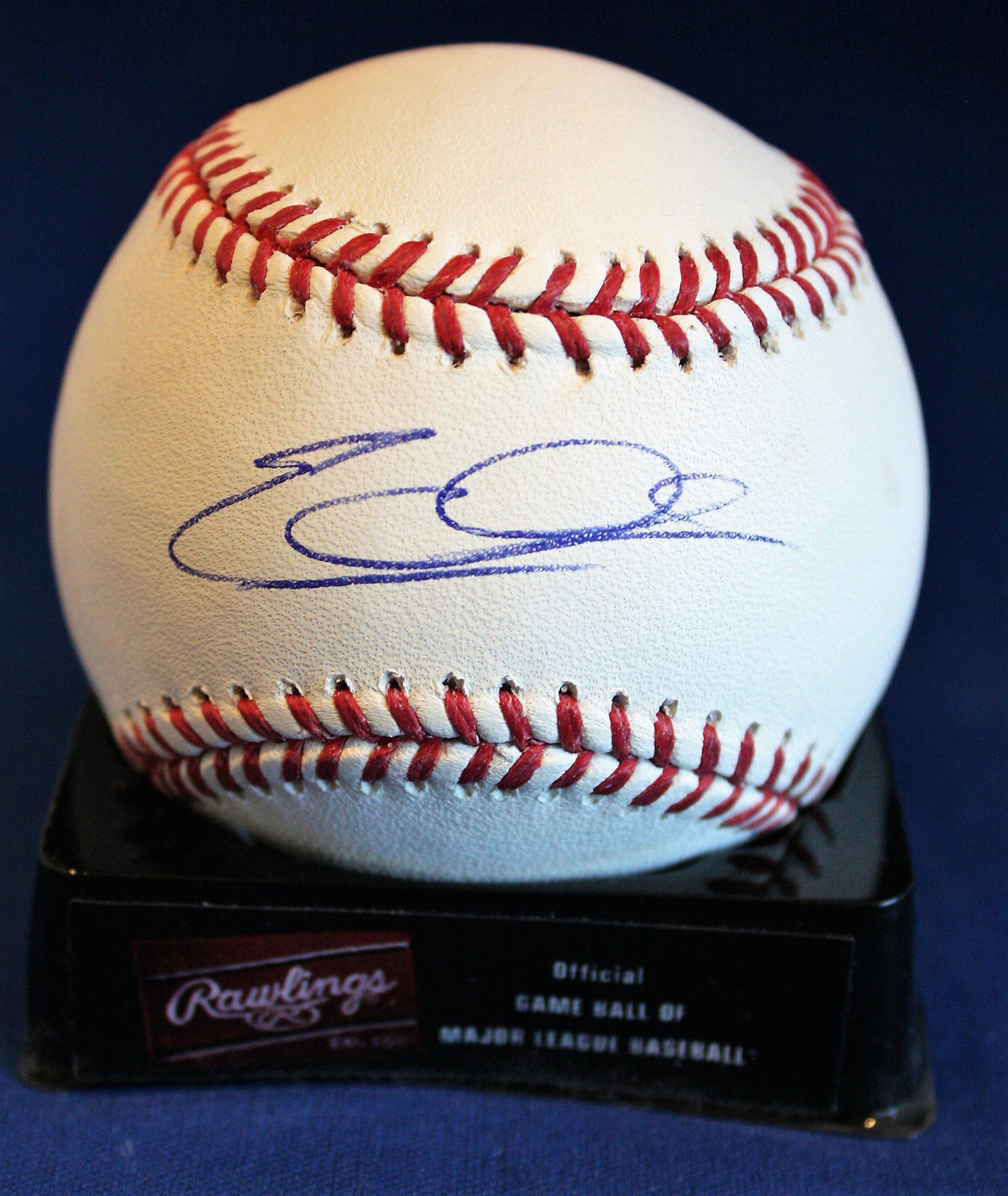 Autographed Edgar Olmos Official Rawlings Major League Baseball with COA