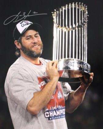 AUTOGRAPHED 16 x 20 Lance Berkman St. Loius Cardinals Photo