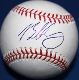 Taylor BUCHHOLZ Autographed Official Major League Baseball