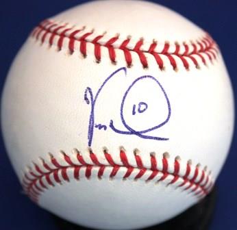 VERNON WELLS Autographed Official Major League Baseball
