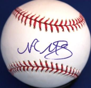 NATE MCLOUTH Autographed Official Major League Baseball