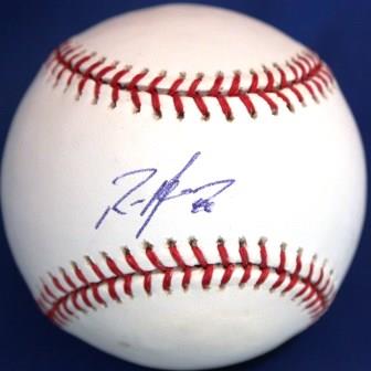 RICH HARDEN Autographed Official Major League Baseball