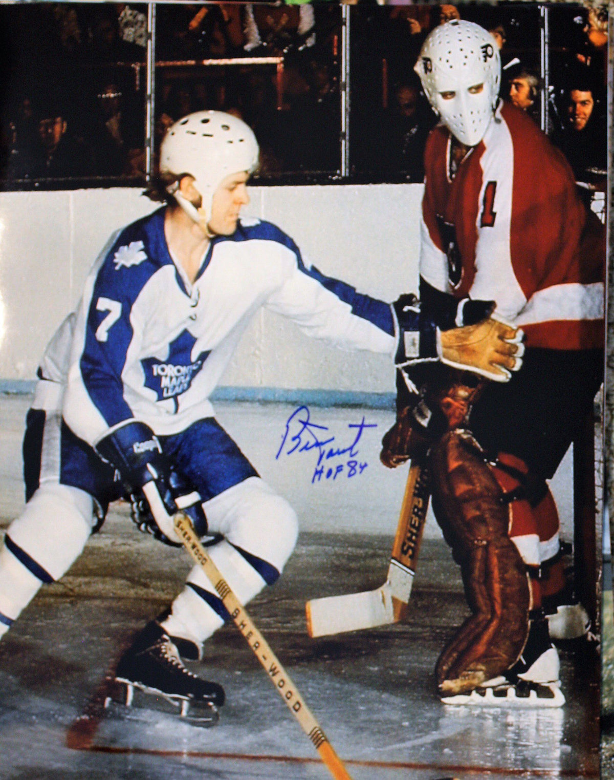 Autographed Bernie Parent 11" X 14" Philadelphia Flyers Photo with COA