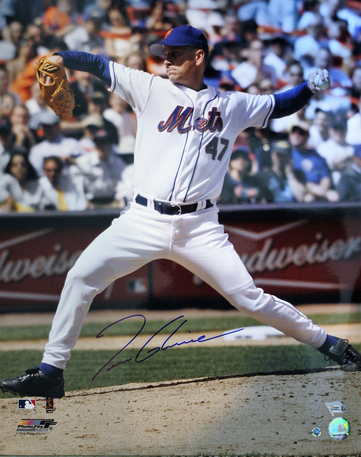 Autographed Tom Glavine New York Mets 16x20 Photo - MLB Authenticated
