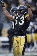 Autographed 11x14 Clark Haggans Pittsburgh Steelers photo