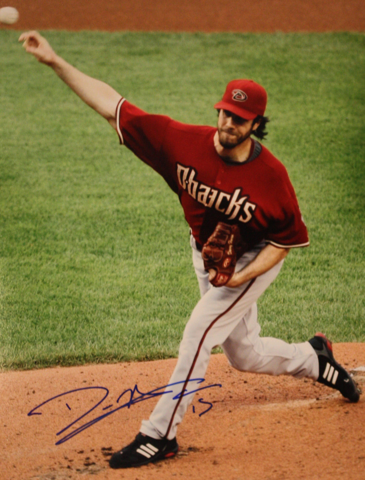 Autographed 11x14 Dan Haren Arizona Diamondbacks photo