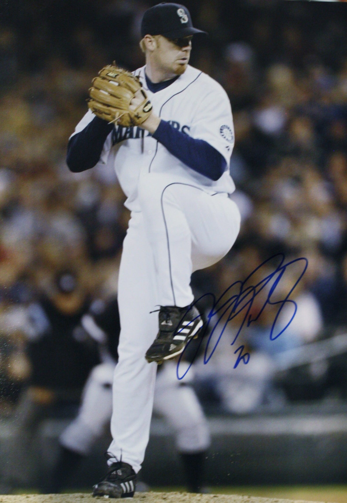 Autographed 11x14 J. J. Putz Seattle Mariners photo
