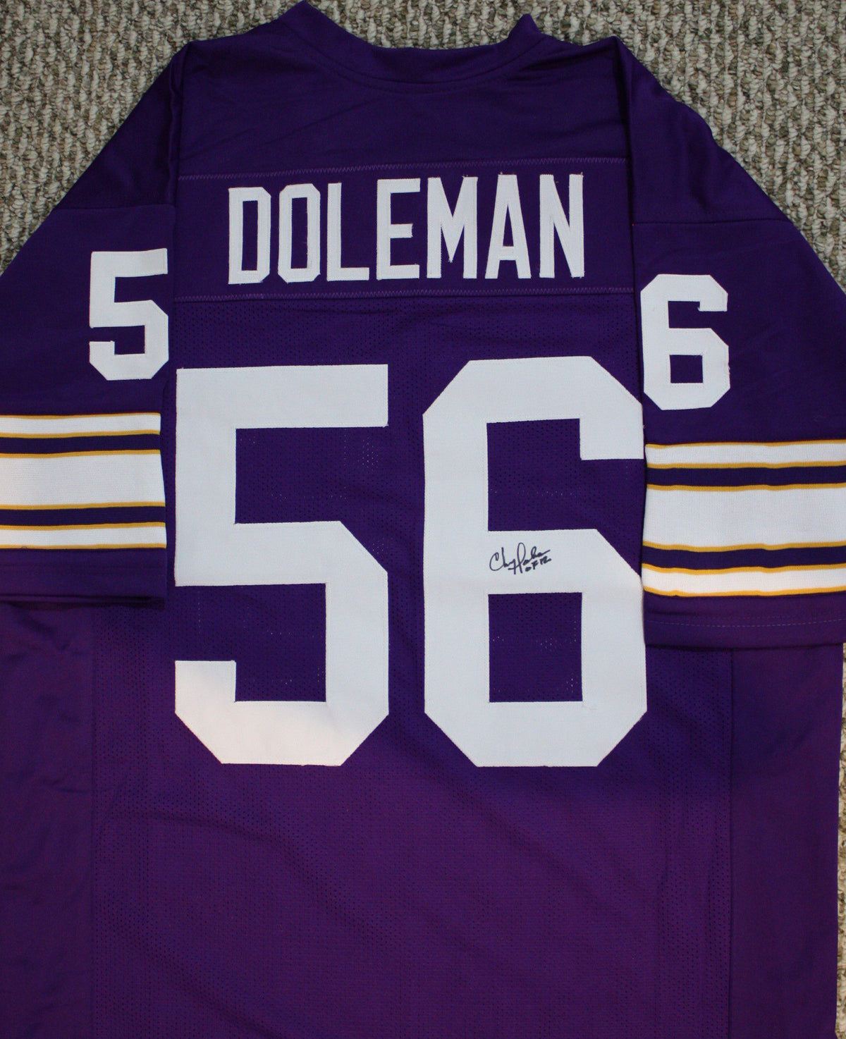 Autographed Chris Doleman Minnesota Custom Jersey