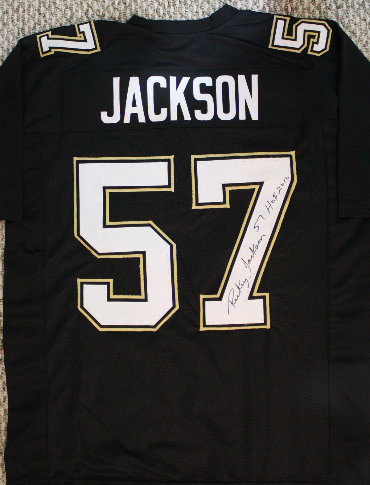 Autographed Rickey Jackson New Orleans Custom Jersey w/ COA