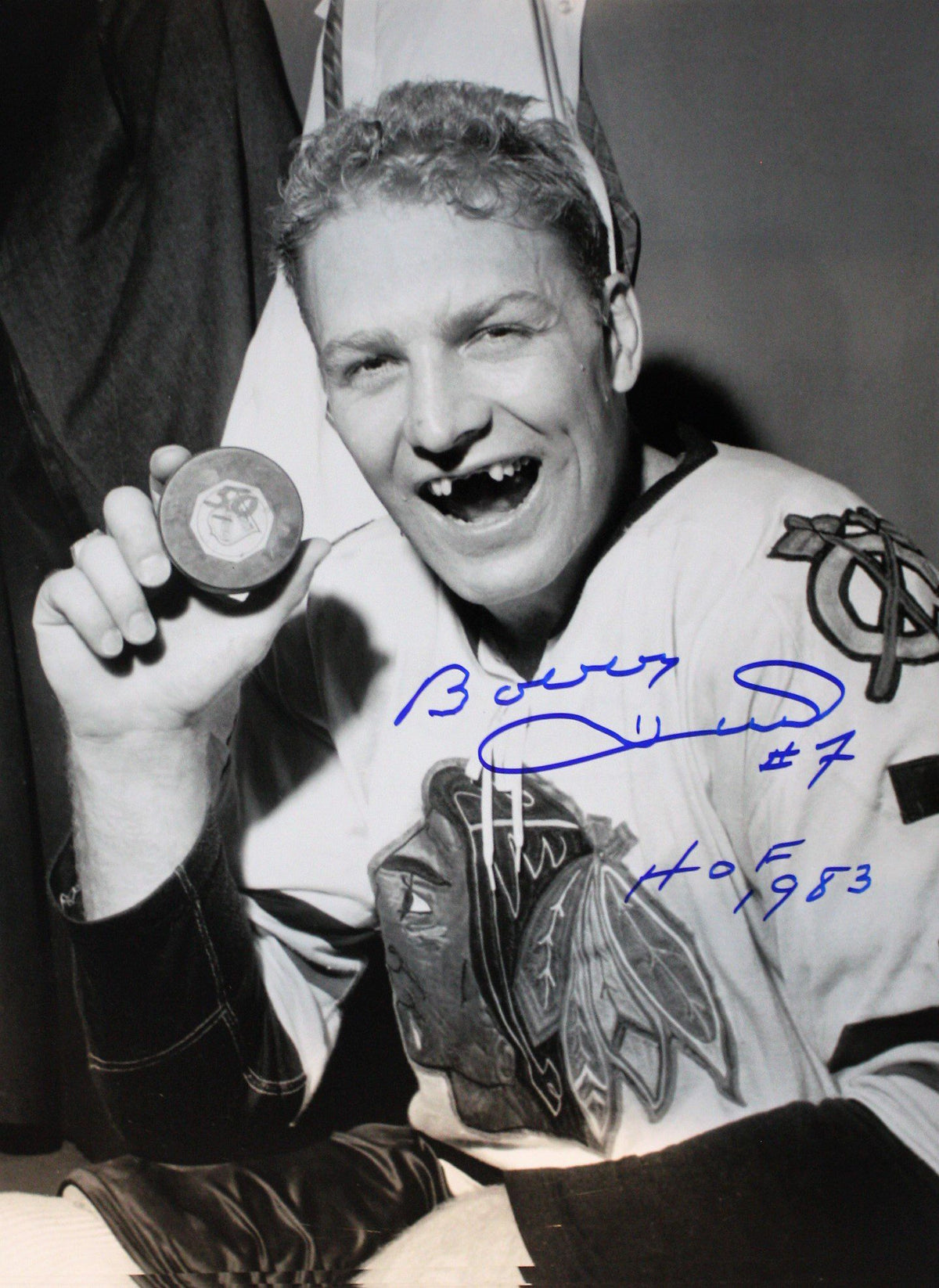 Autographed Bobby Hull 11x14 Chicago Blackhawks Photo with COA
