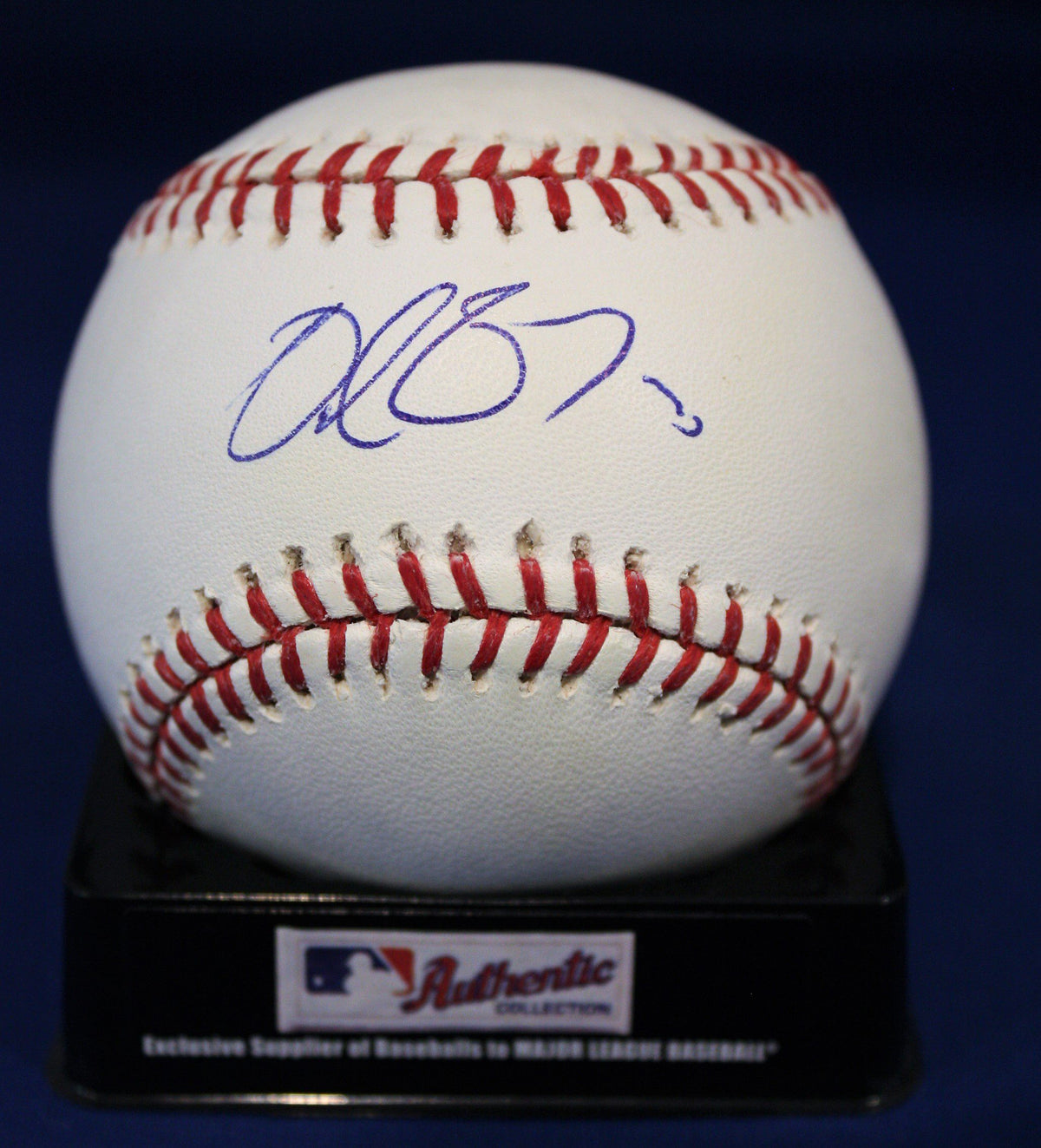 Autographed Delmon Young  Rawlings ROMLB Baseball - w/COAl