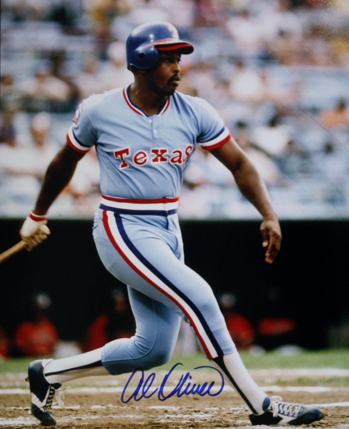 Autographed Al Oliver Texas Rangers 11x14 photo