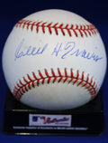 Autographed Cecil Travis Rawlings Official Major League Baseball with COA